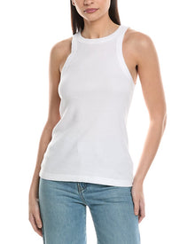 James Perse | Womens | Set of 2 Cutaway Rib Tank | White