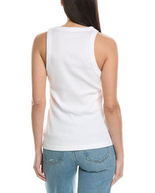 James Perse | Womens | Set of 2 Cutaway Rib Tank | White