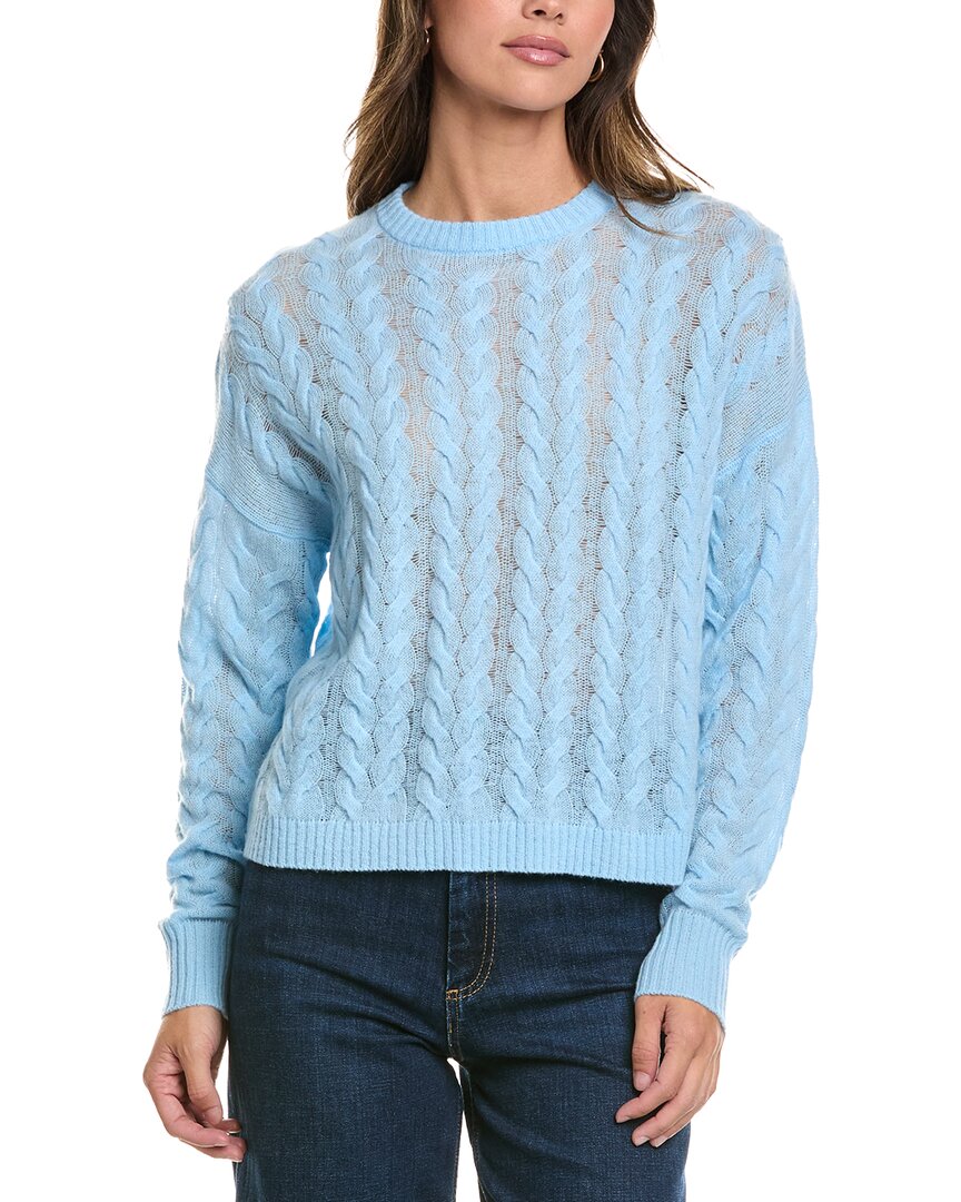 Alashan Cashmere | Womens | Marni Cable 100% Cashmere Sweater | Blue