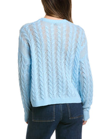 Alashan Cashmere | Womens | Marni Cable 100% Cashmere Sweater | Blue