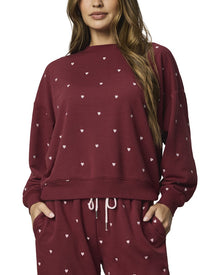 Splendid | Womens | Love Lounge Embroidered Pullover | White