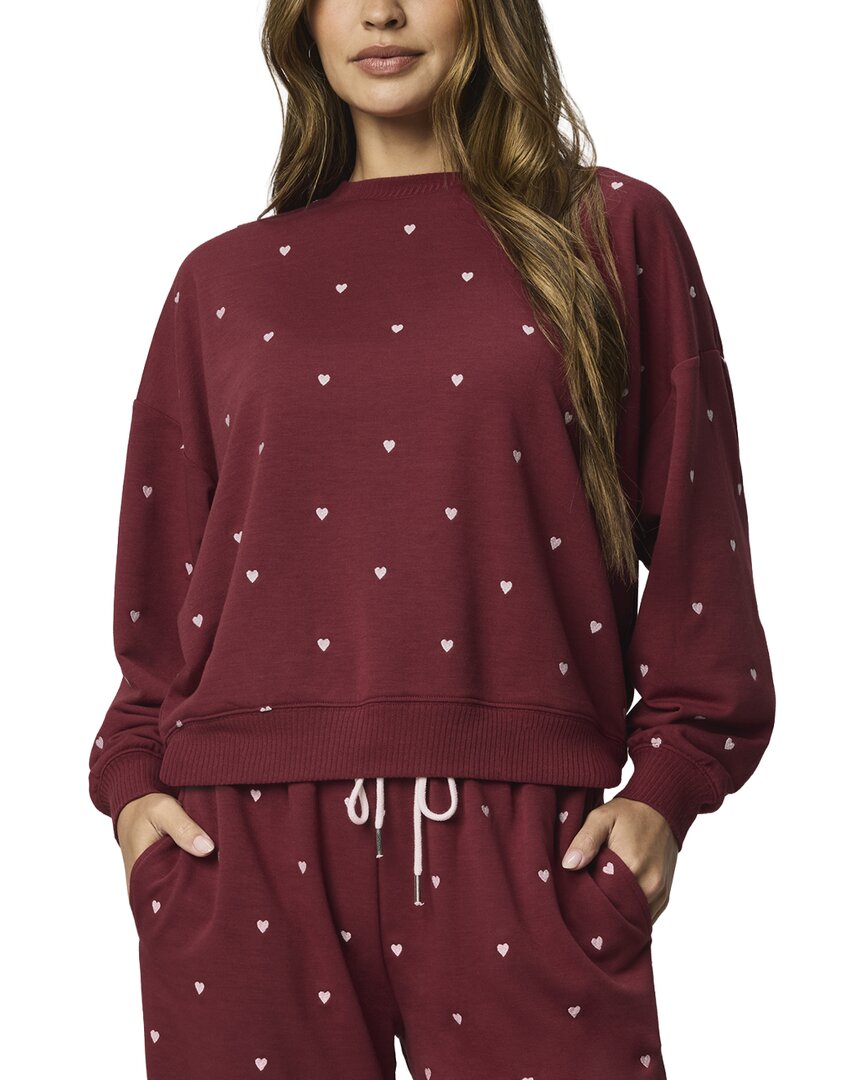 Splendid | Womens | Love Lounge Embroidered Pullover | White