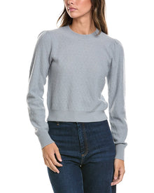 FRAME Denim | Womens | The Pointelle Cashmere Sweater | Grey