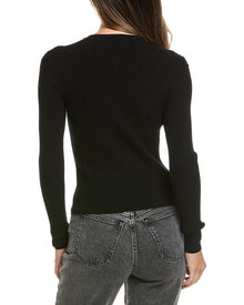 FRAME Denim | Womens | The Fine Cable Sweater | Black