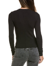 FRAME Denim | Womens | The Rib Crewneck Sweater | Black
