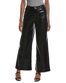 Z SUPPLY | Womens | Marli Wide Leg Leather Pant | Black