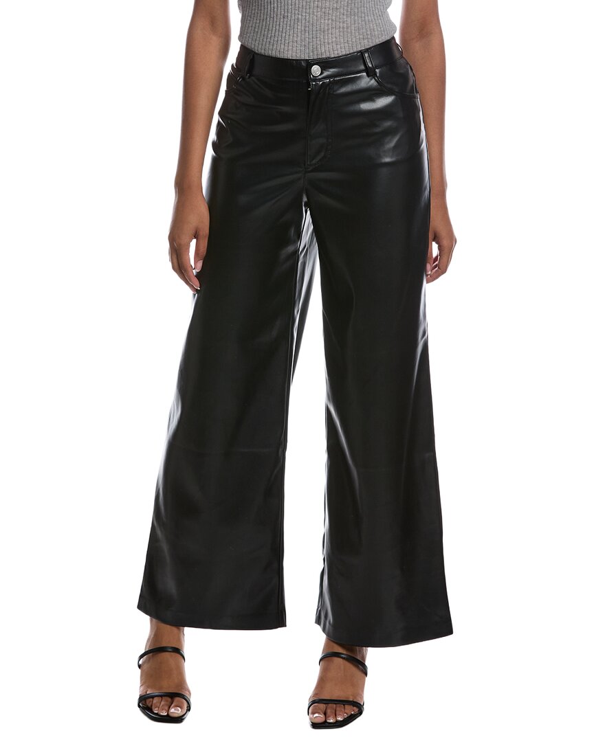Z SUPPLY | Womens | Marli Wide Leg Leather Pant | Black