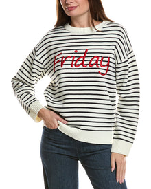 English Factory | Womens | Lettering Sweater | White