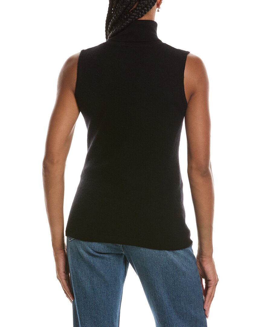 Forte Cashmere | Womens | Basic Sleeveless Turtleneck 100% Cashmere Sweater | Grey