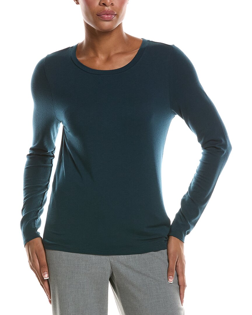 EILEEN FISHER | Womens | Round Neck Slim T-Shirt | Alpine