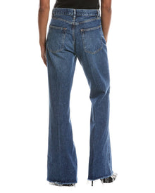 FRAME Denim | Womens | The Lax Antidote Raw Fray Flare Jean | Blue