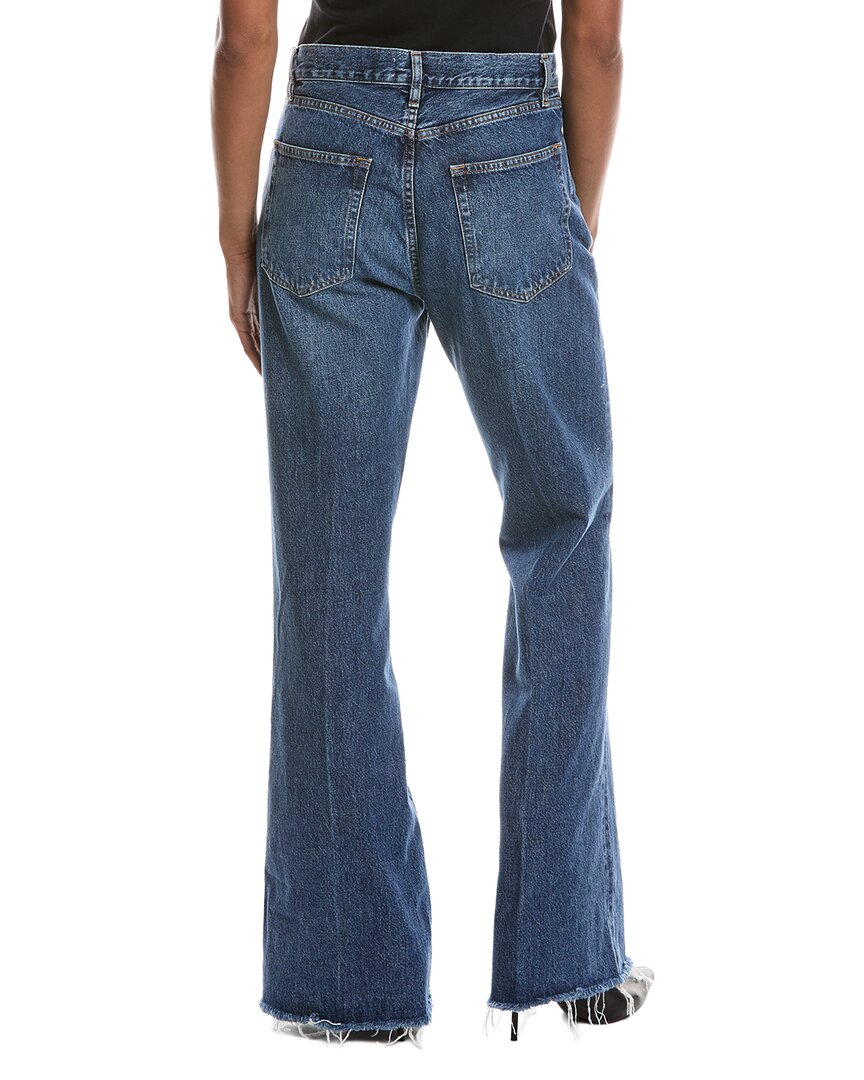 FRAME Denim | Womens | The Lax Antidote Raw Fray Flare Jean | Blue