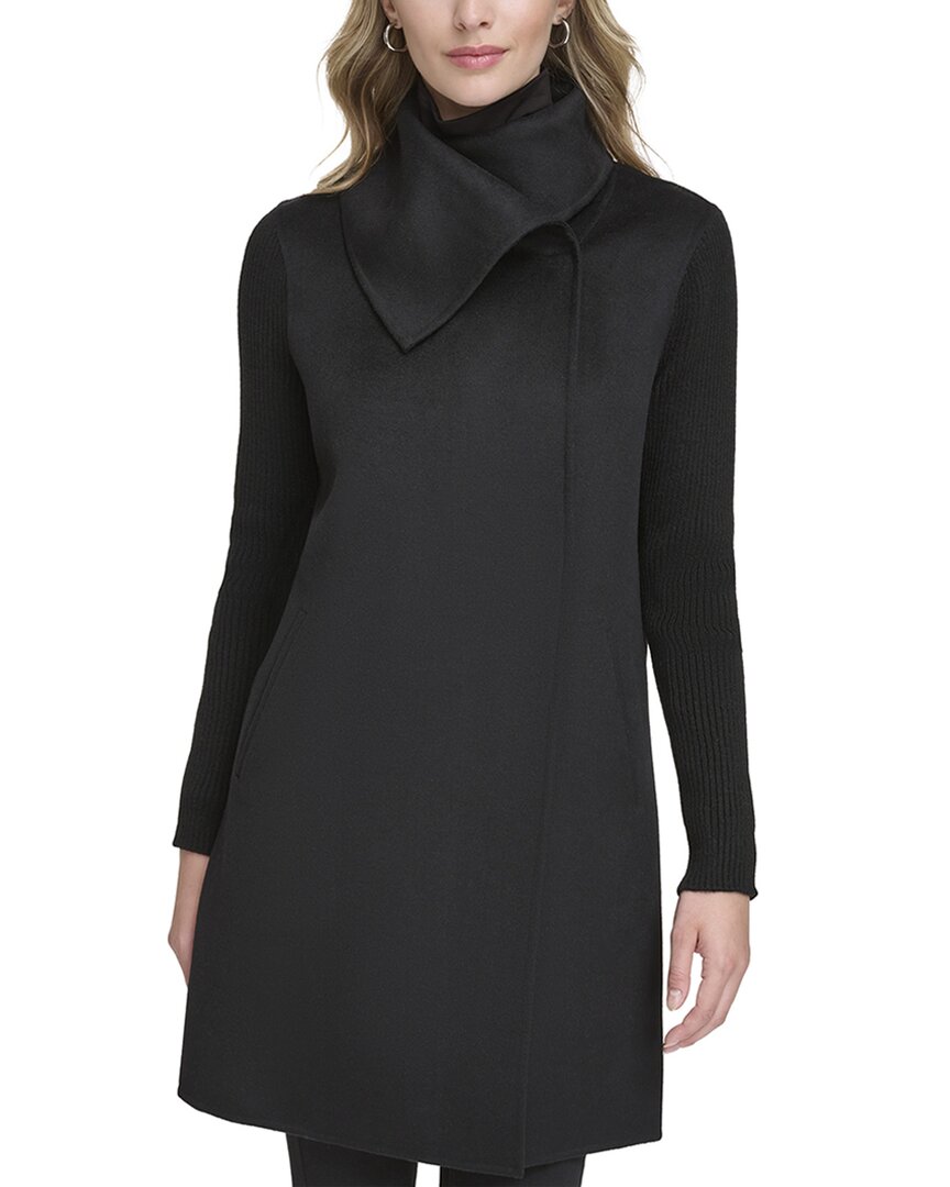 Kenneth Cole | Womens | Wool-Blend Medium Jacket | Black