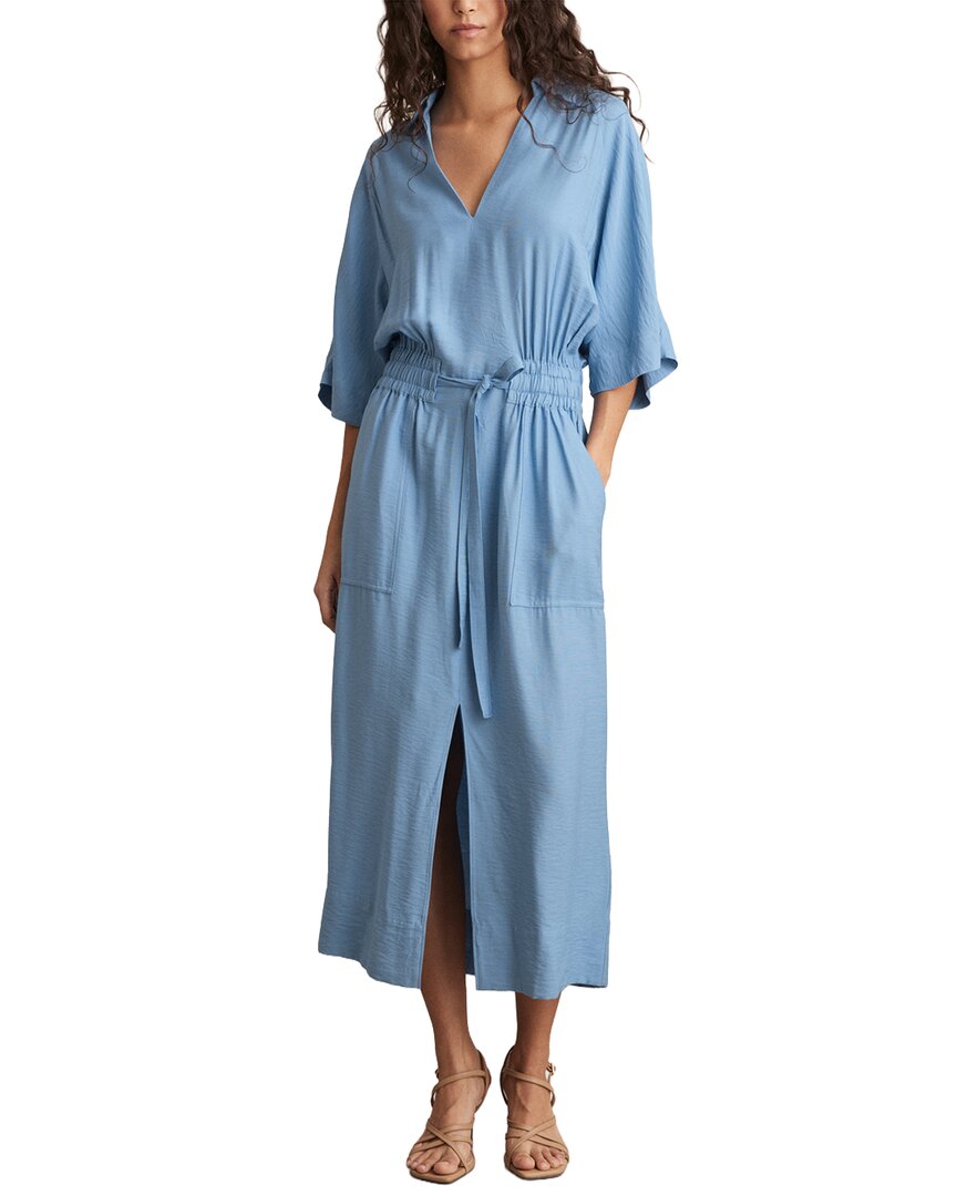 Reiss | Womens | Cecilia Sleeved Shirtdress | Blue