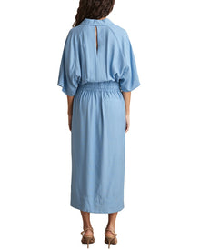 Reiss | Womens | Cecilia Sleeved Shirtdress | Blue