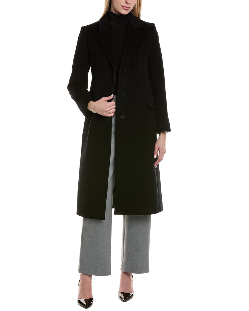 FLEURETTE | Womens | Wool-Blend Coat | Black