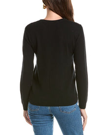 Johnny Was | Womens | The Lace Wool & Cashmere-Blend Sweater | Black