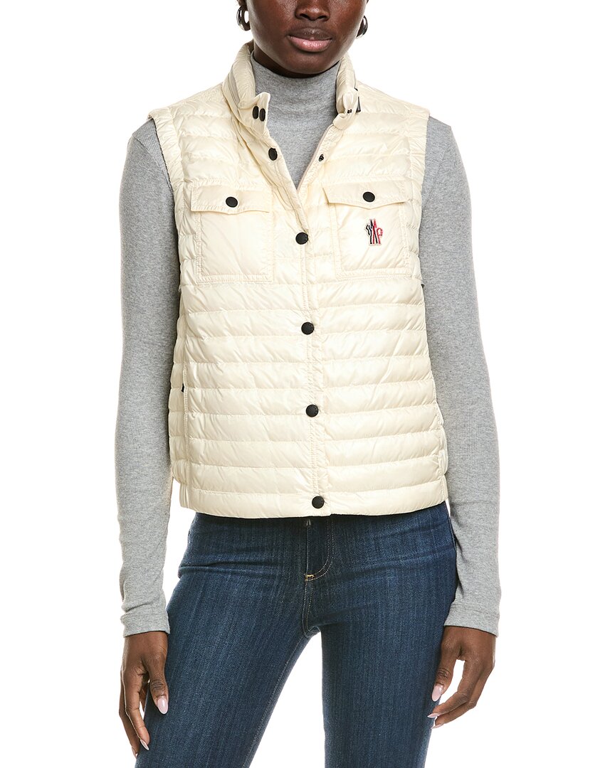 Moncler | Womens | Grenoble Guamiane Polyamide Vest - II | Off-White