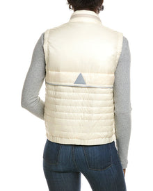 Moncler | Womens | Grenoble Guamiane Polyamide Vest - II | Off-White