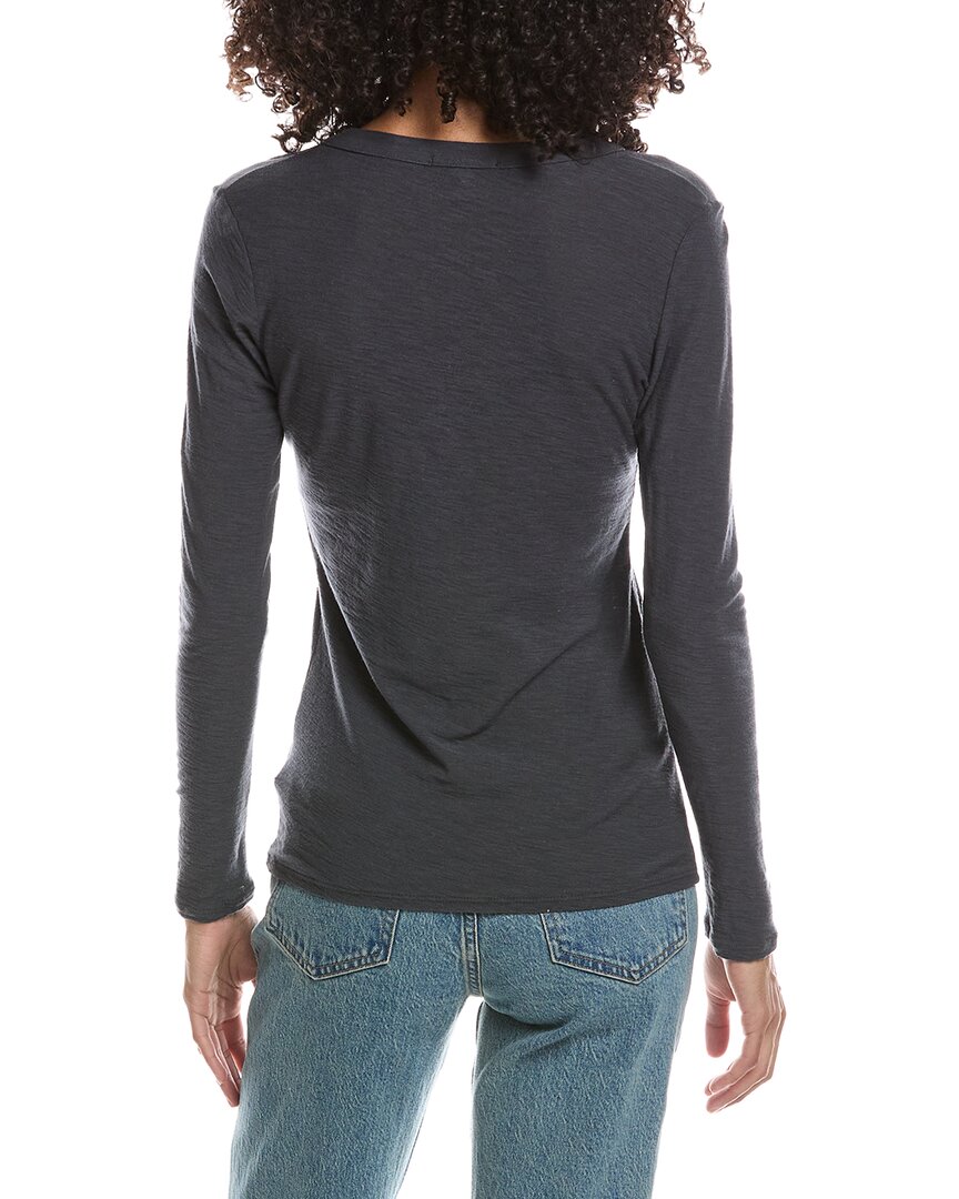 James Perse | Womens | Henley Top | Gray