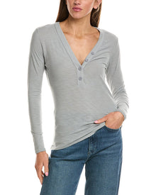 James Perse | Womens | Henley Top | Multi