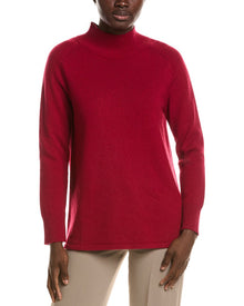 EILEEN FISHER | Womens | Turtle Neck Cashmere-Blend Tunic | Red