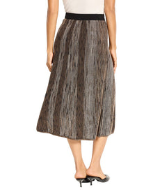 NIC+ZOE | Womens | Ombre Pixel Knit Skirt | Brown Multi