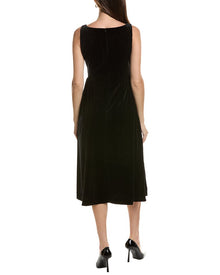 tyler boe | Womens | Audrey Velvet Midi Dress | Black