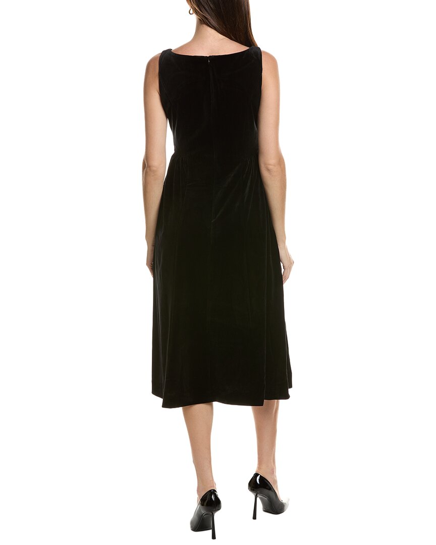 tyler boe | Womens | Audrey Velvet Midi Dress | Black