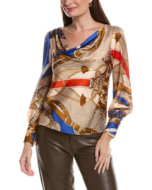 tyler boe | Womens | Olivia Silk Status Blouse | Multi