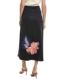 tyler boe | Womens | Valentina Applique Skirt | Navy