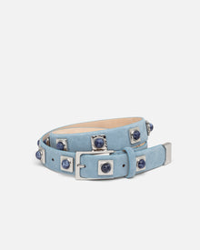 No. 2 Belt | Sky Blue/Silver