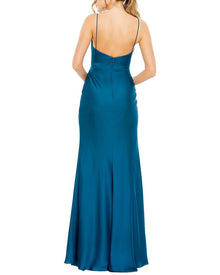 Mac Duggal | Womens | Keyhole Gown | Blue