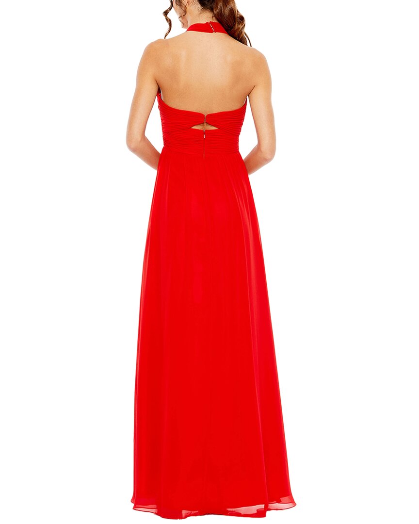 Mac Duggal | Womens | Ruched Flowy Gown | Red