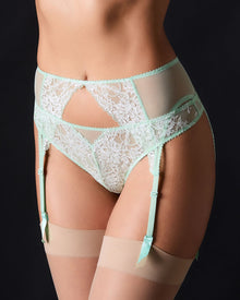 Chloe Suspender Belt | Mint