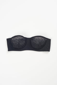 Betty Underwire Strapless Bra | Black