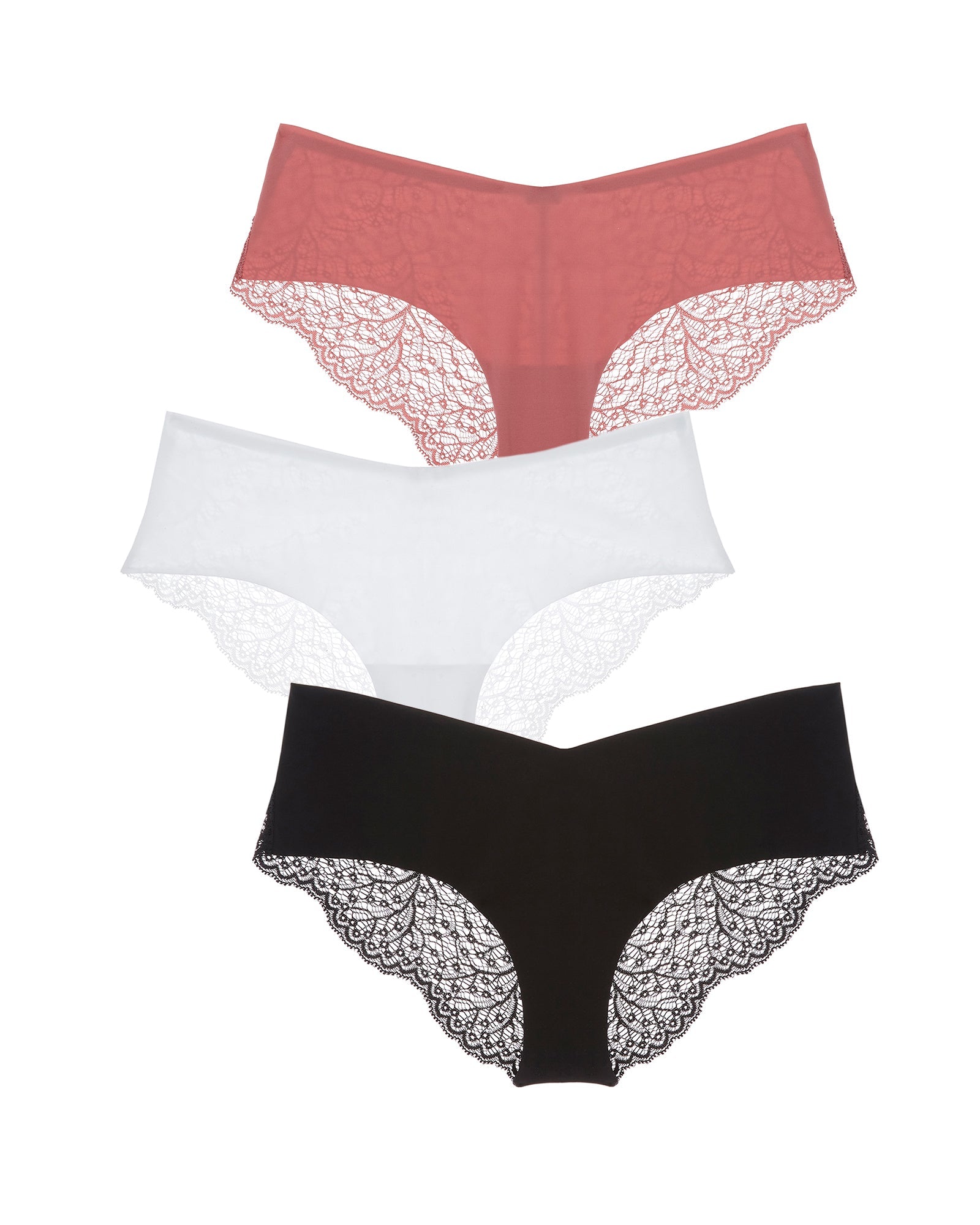 3 Pack | Allegra Jolie Hipster  | Noir x Blanc x Rose