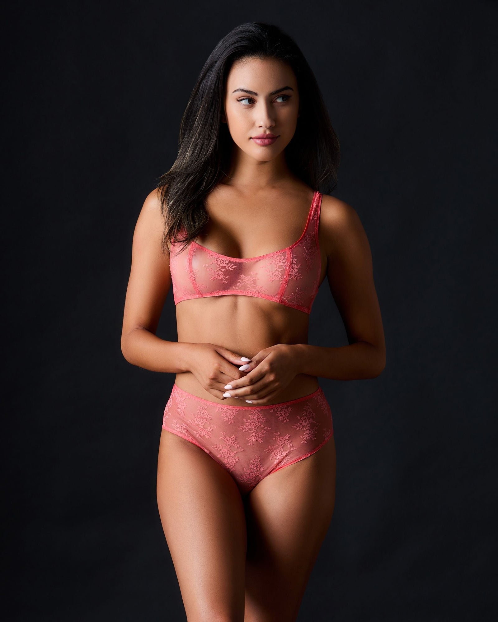 Romy High Waist Brief | Hibiscus