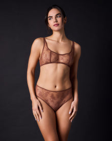 Romy High Waist Brief | Pecan