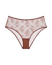 Romy High Waist Brief | Pecan