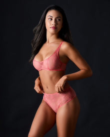 Romy Scoop Bralette | Hibiscus