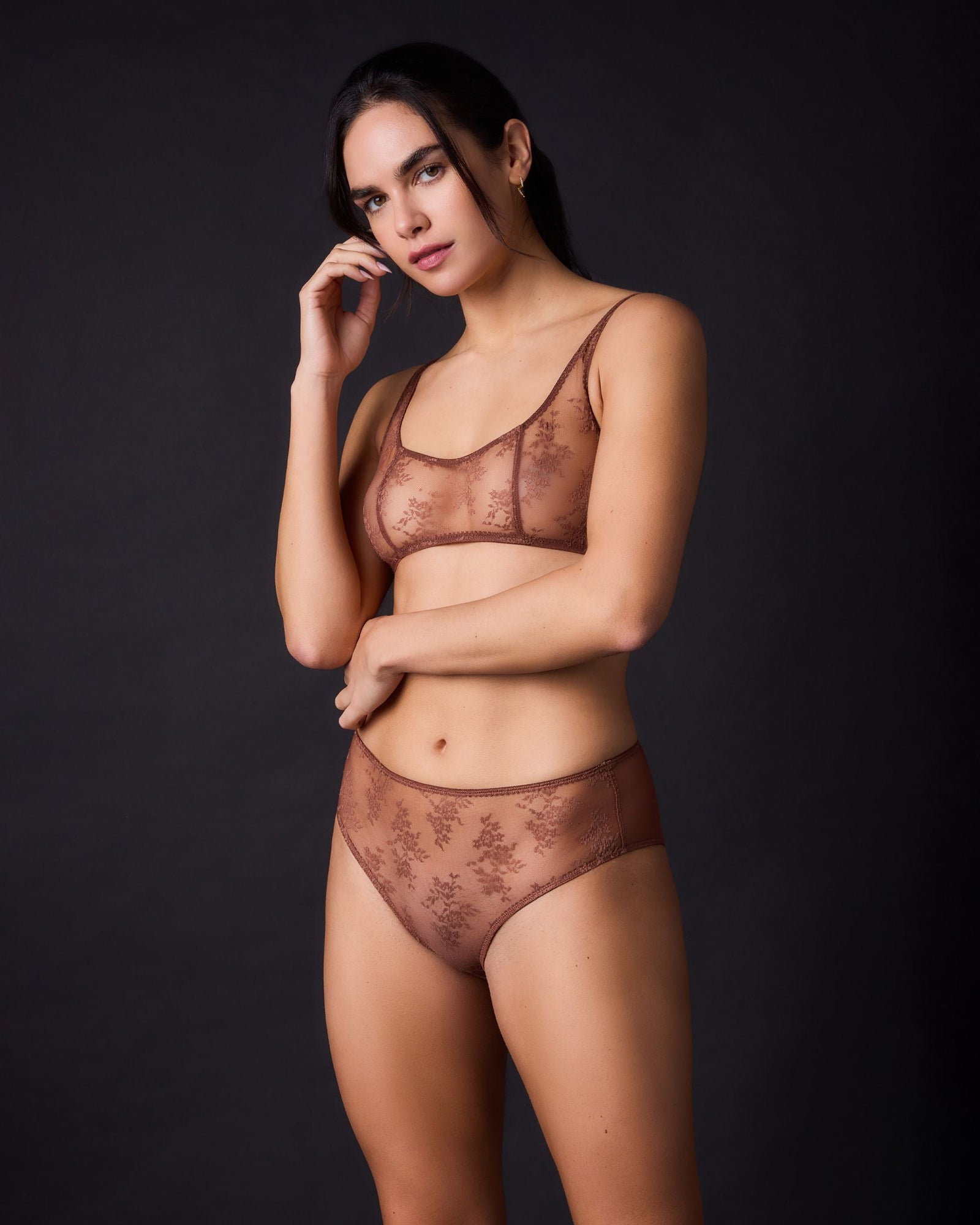 Romy Scoop Bralette | Pecan