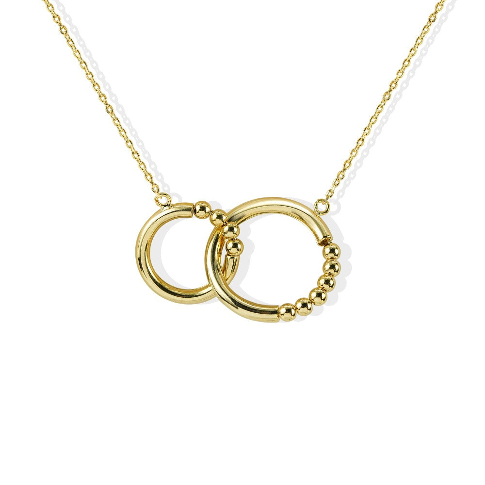 The Castilla Double Link Necklace | 18K Yellow Gold-Plated