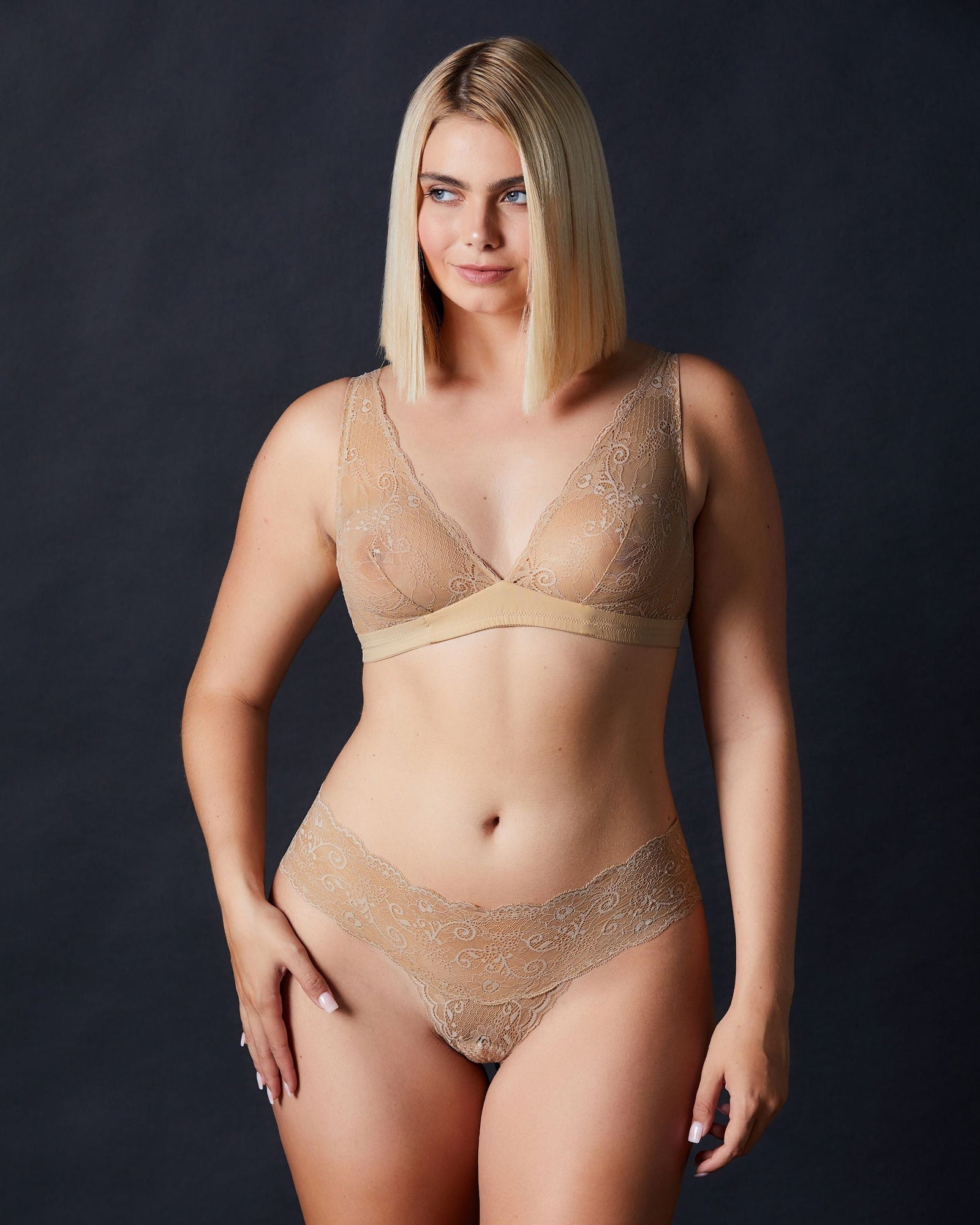 Sapna Mid-Rise Thong | Naturelle