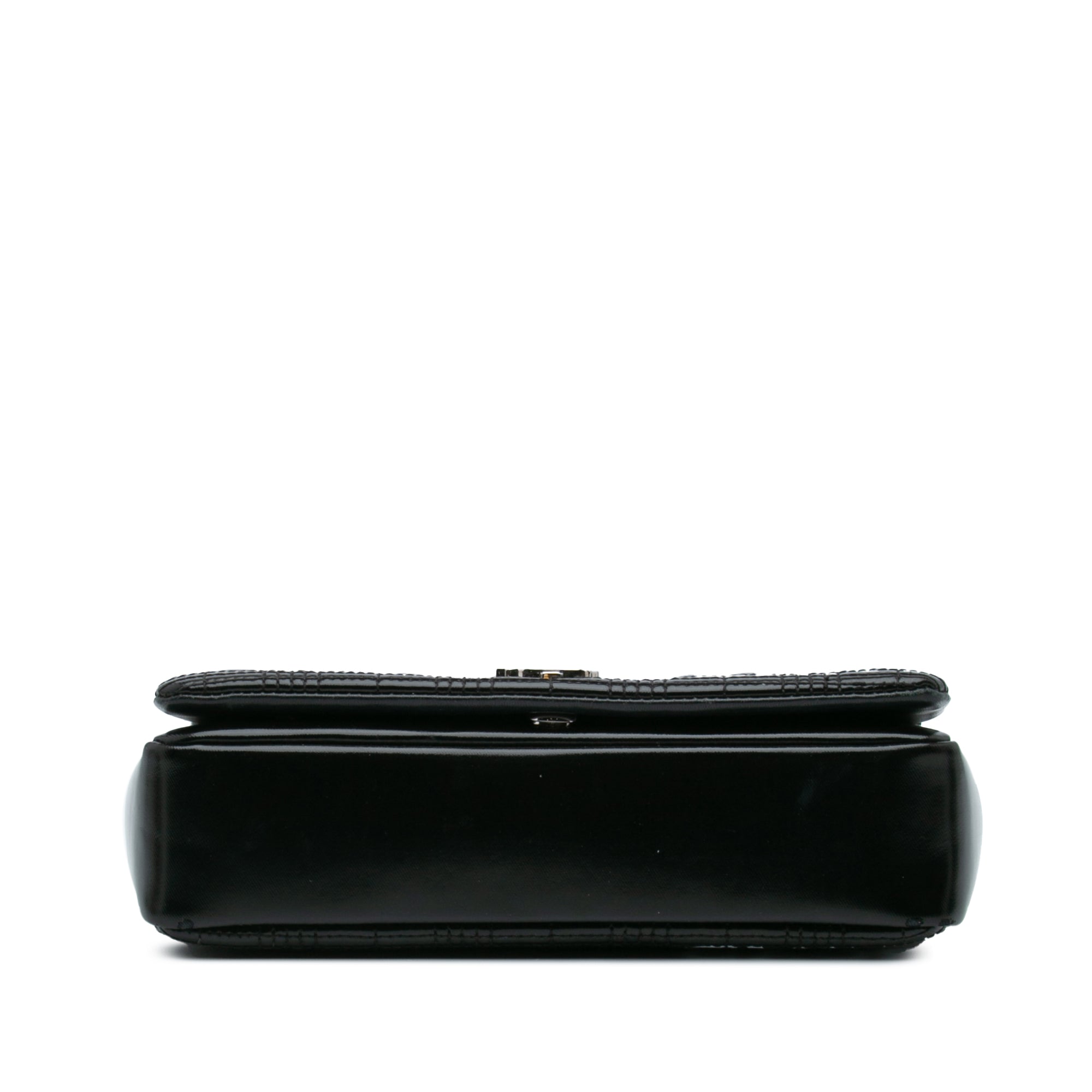 Burberry | Pre-Owned Small Patent Horseferry Lola Crossbody | Black