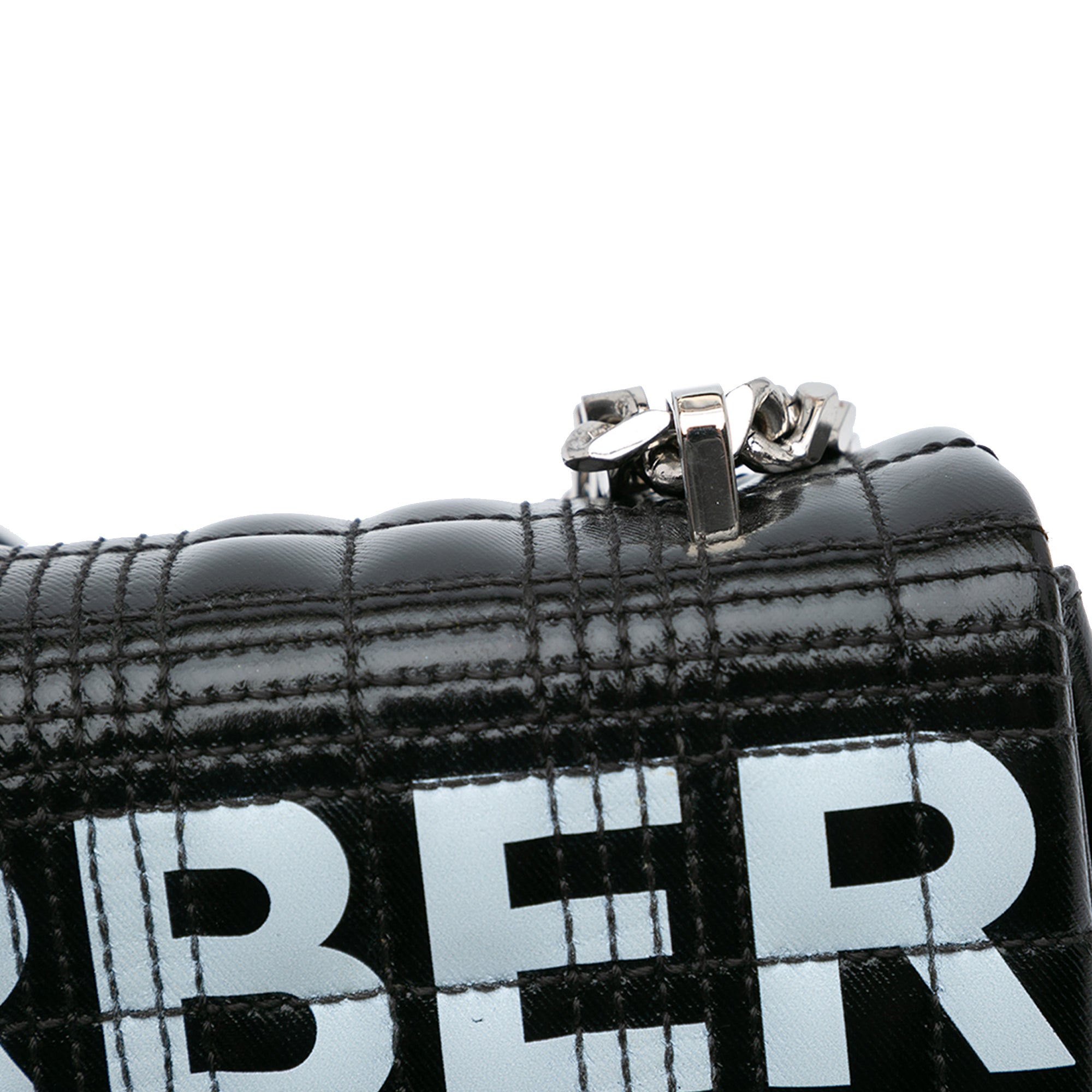 Burberry | Pre-Owned Small Patent Horseferry Lola Crossbody | Black