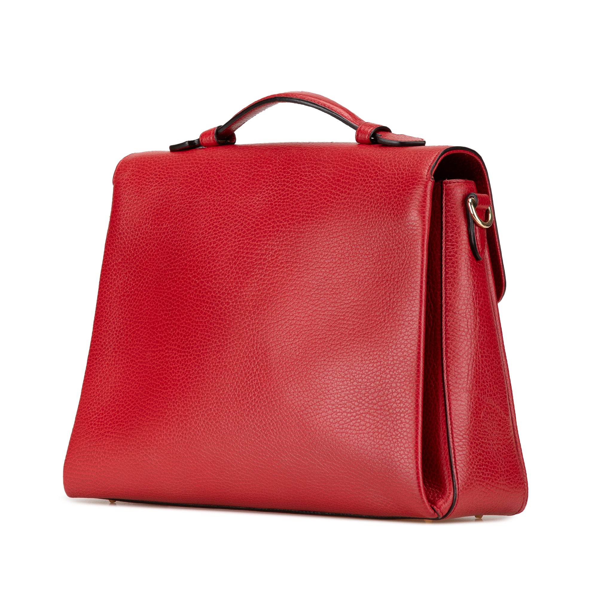 Gucci | Pre-Owned Medium Dollar Calf Interlocking G Satchel | Red