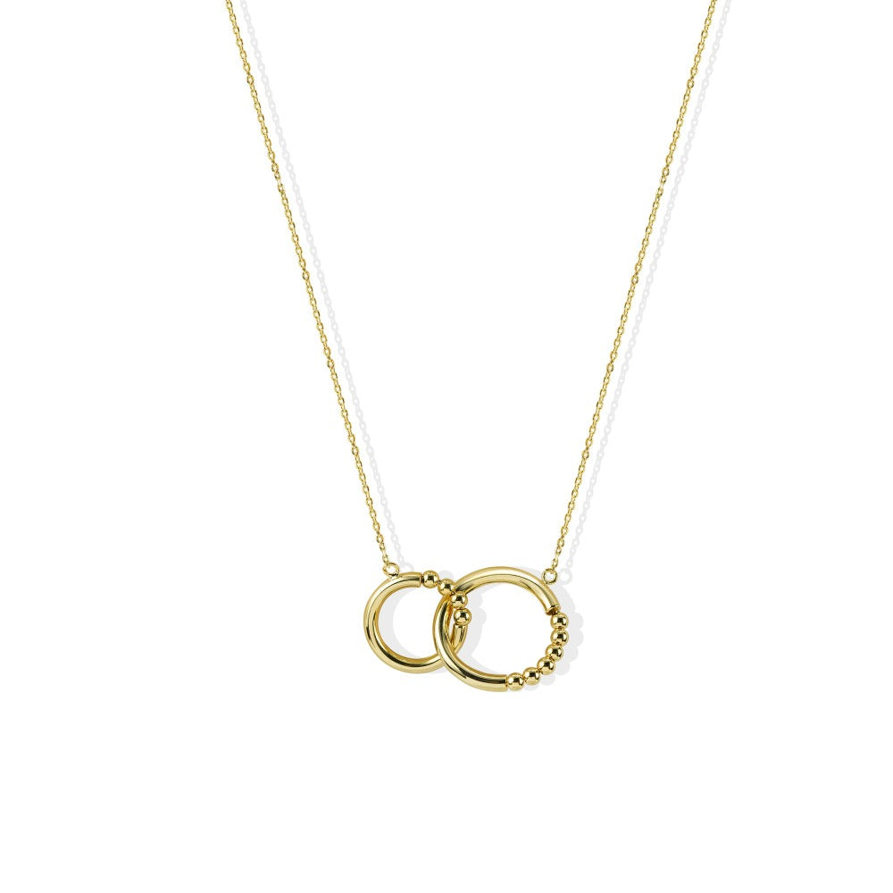 The Castilla Double Link Necklace | 18K Yellow Gold-Plated