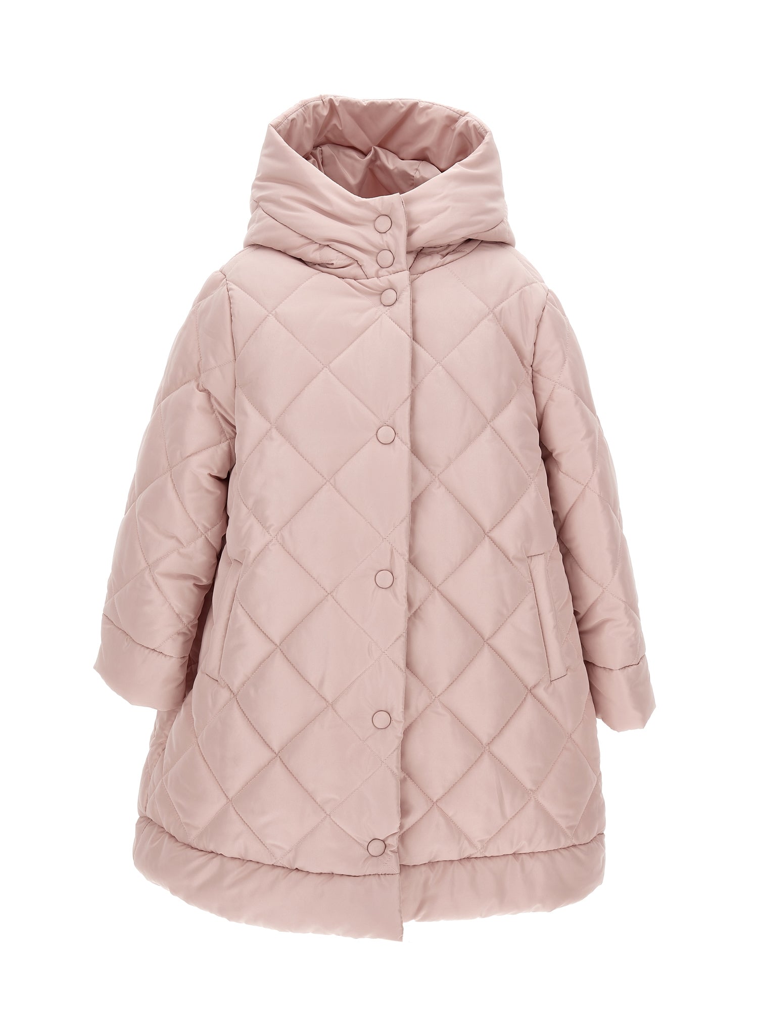 Girls | Quilted Down Jacket With Bow | Onion