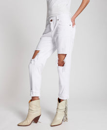 Awesome Baggies Low Waist Straight Leg Denim Jeans | White Beauty